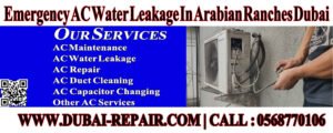Emergency AC Water Leakage In Arabian Ranches Dubai WhatsApp Calling Us 0568770106